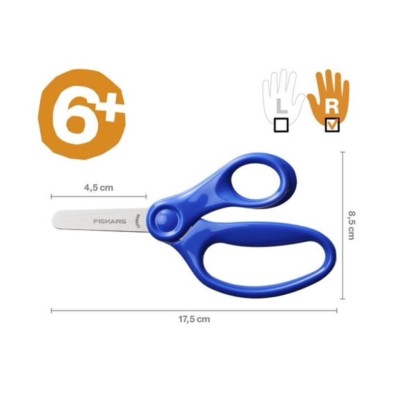 Fiskars Kinderschere 13cm blau 6+